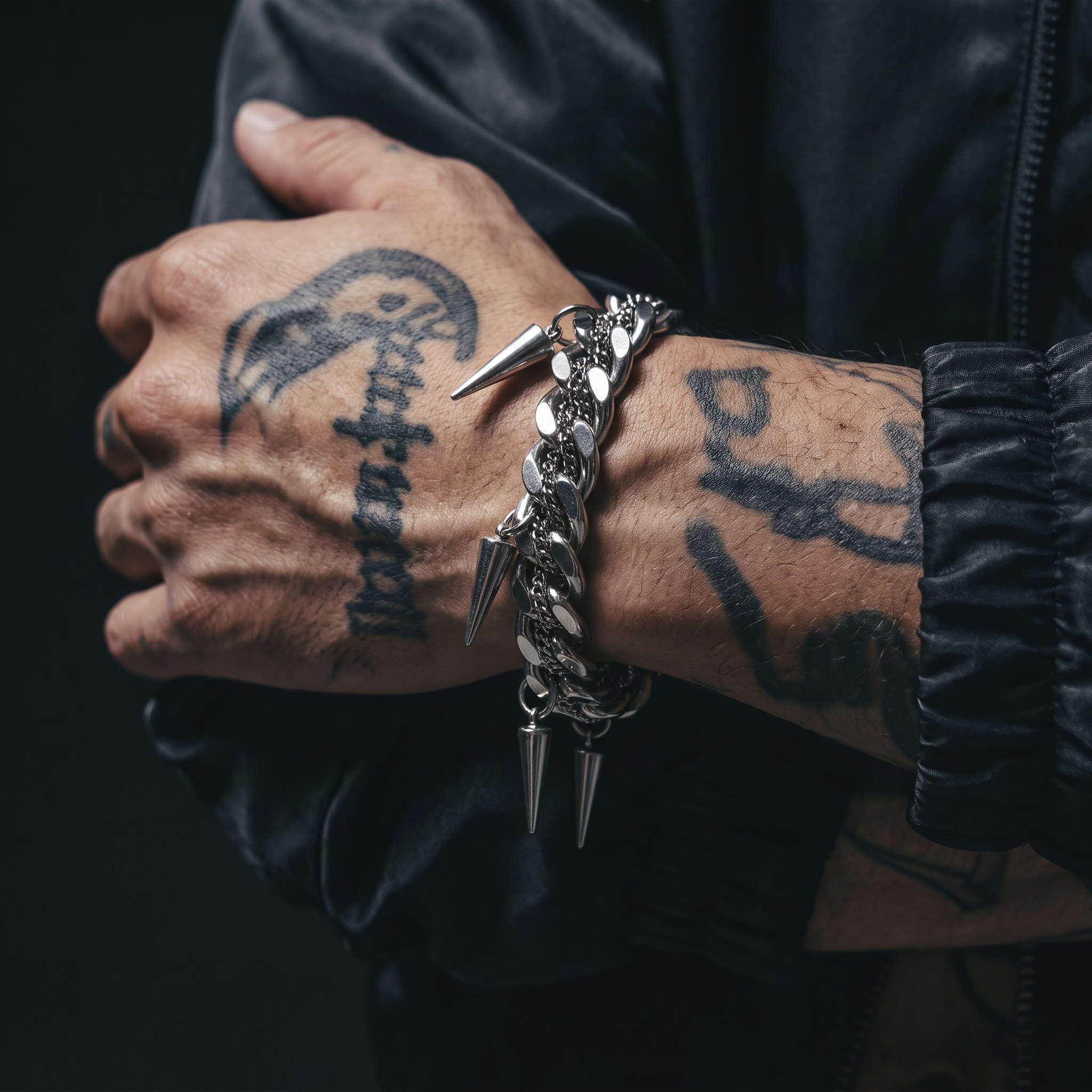Spiked Cuban Bracelet