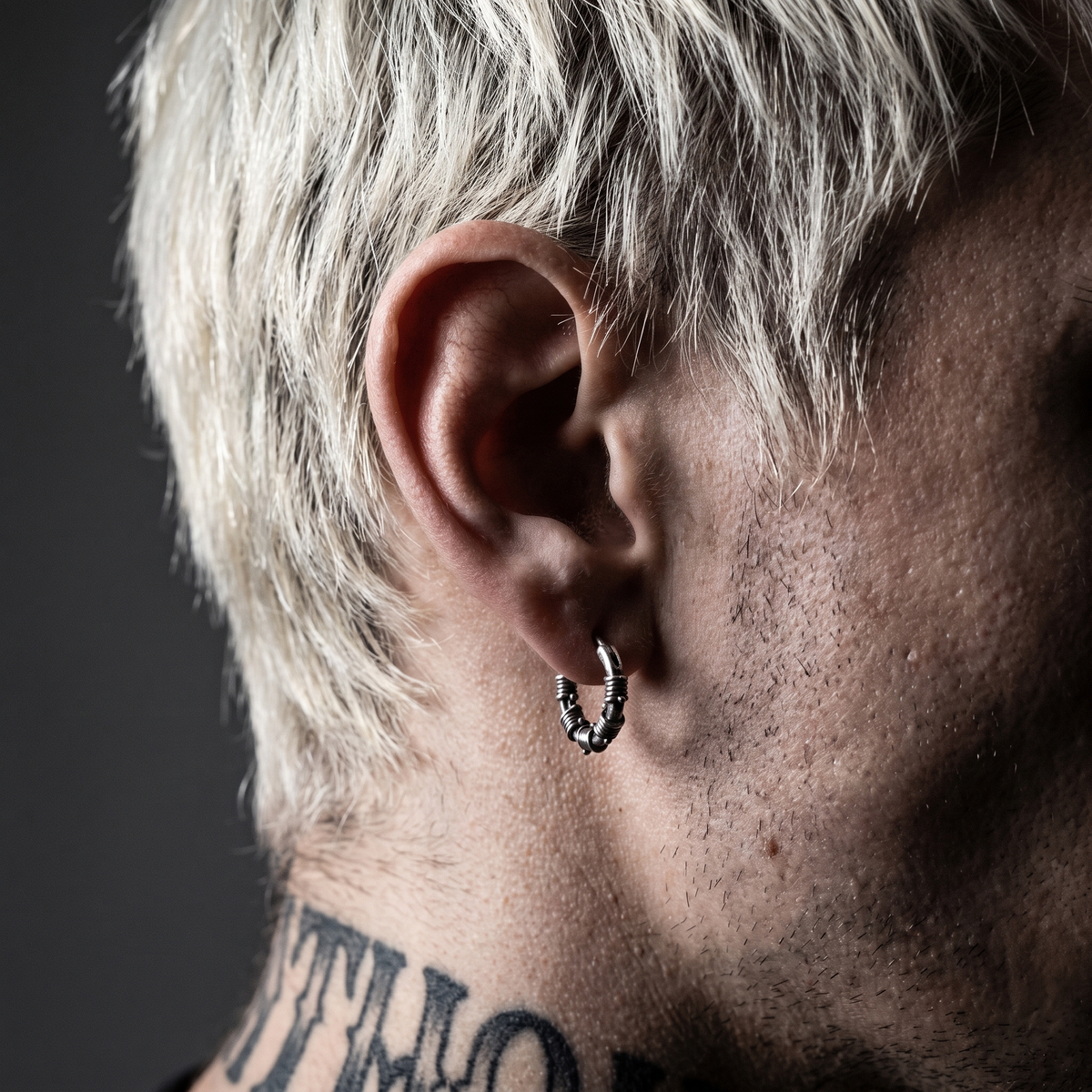 Barb Wire Hoop Earrings