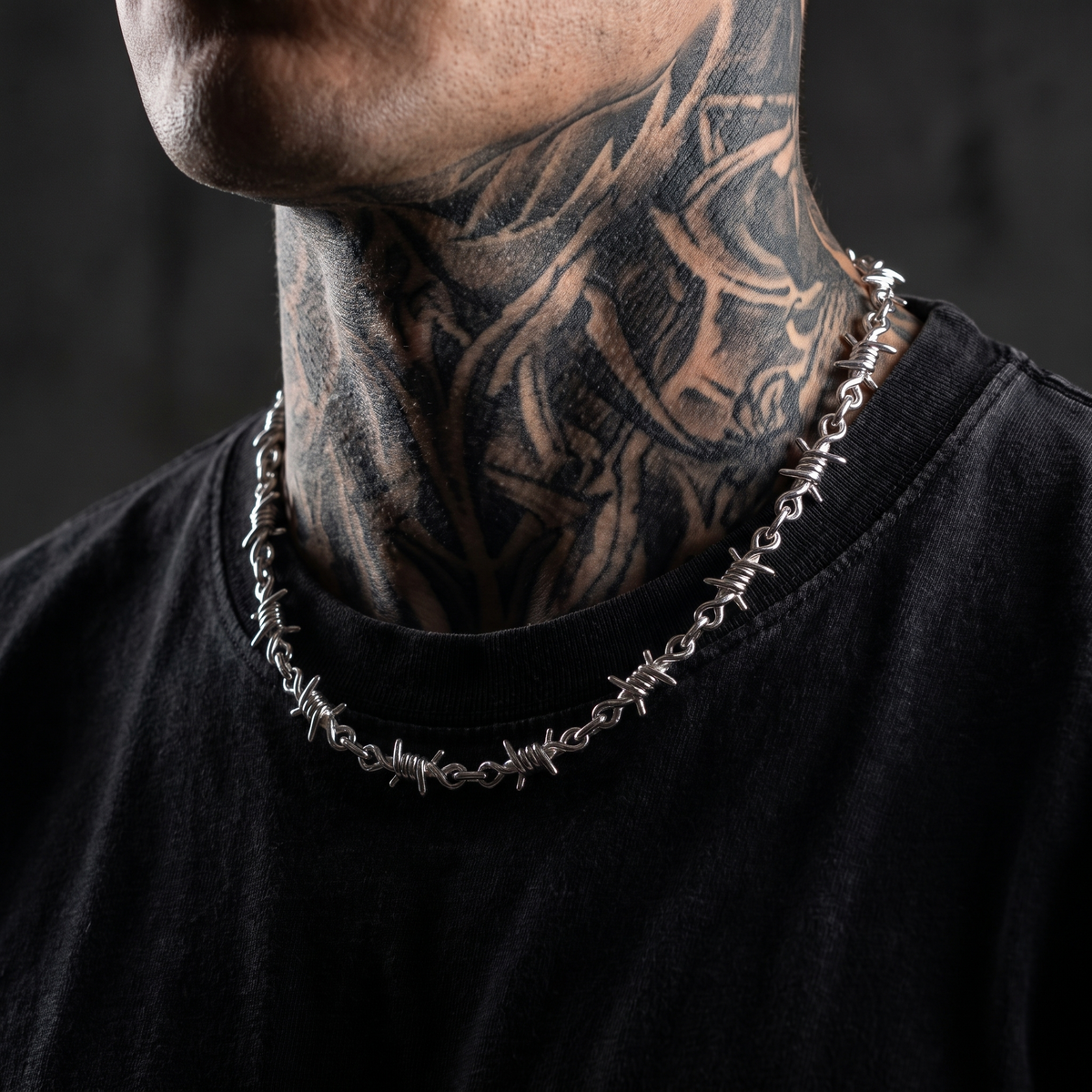 Heavy Barb Wire Necklace