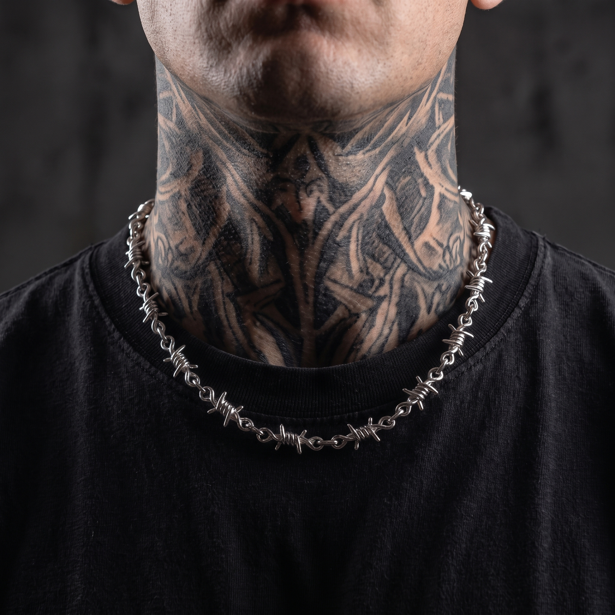 Heavy Barb Wire Necklace