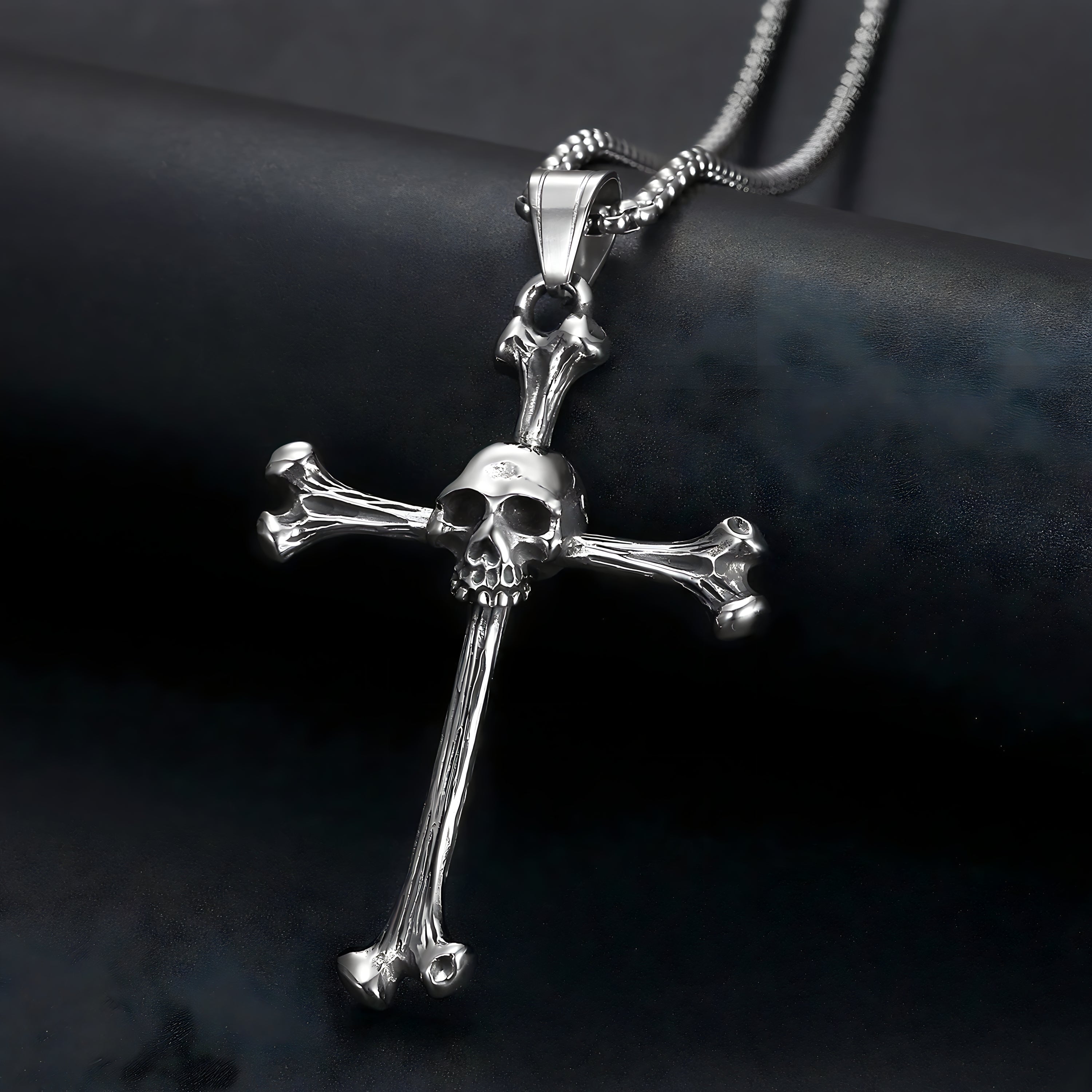 Bone Cross Necklace