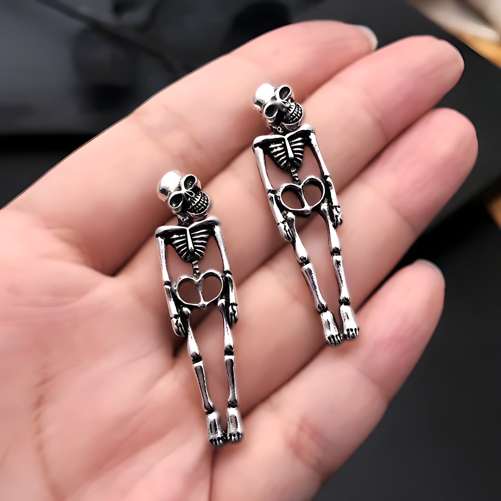 Hanging Skeleton Earrings