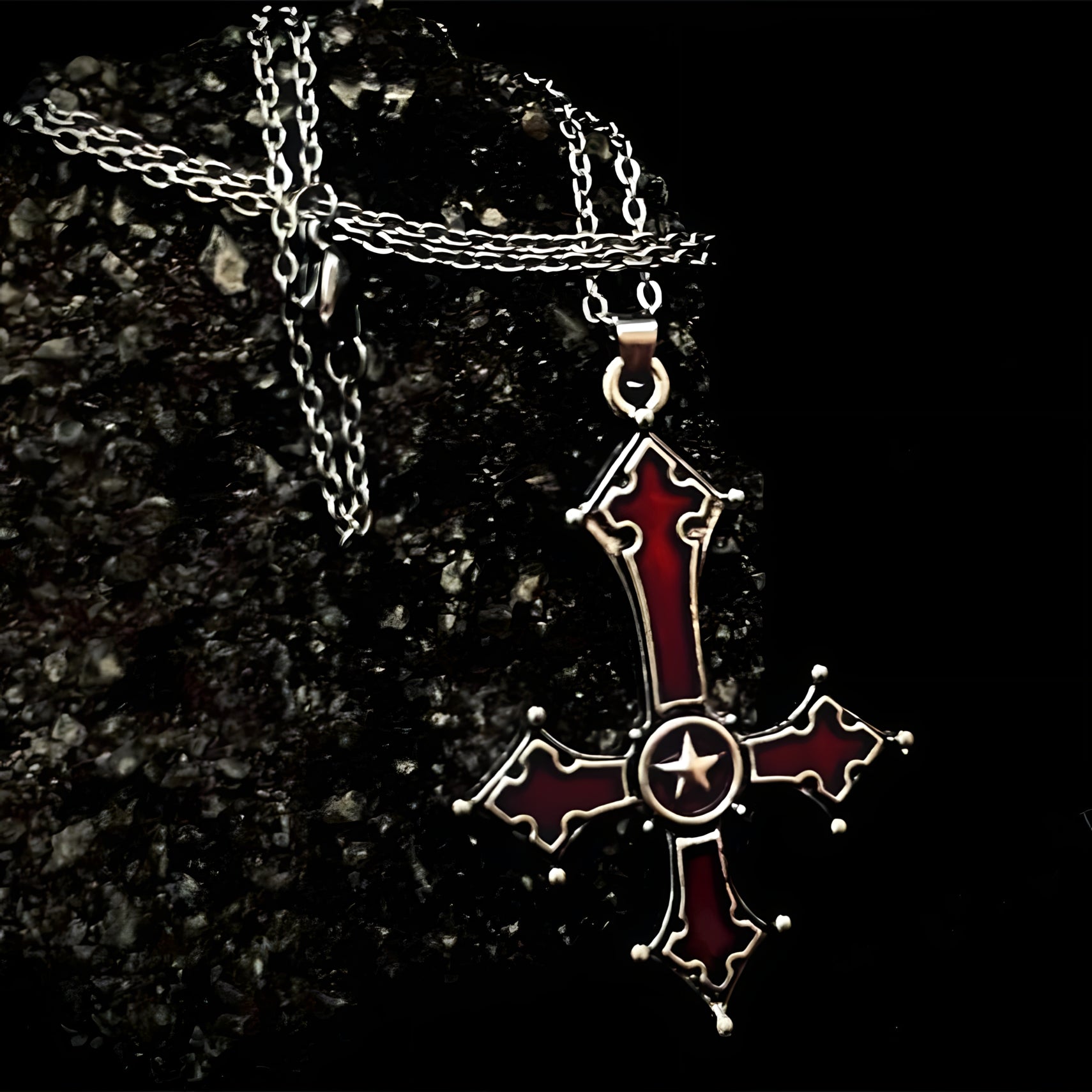 Inverted Cross Necklace