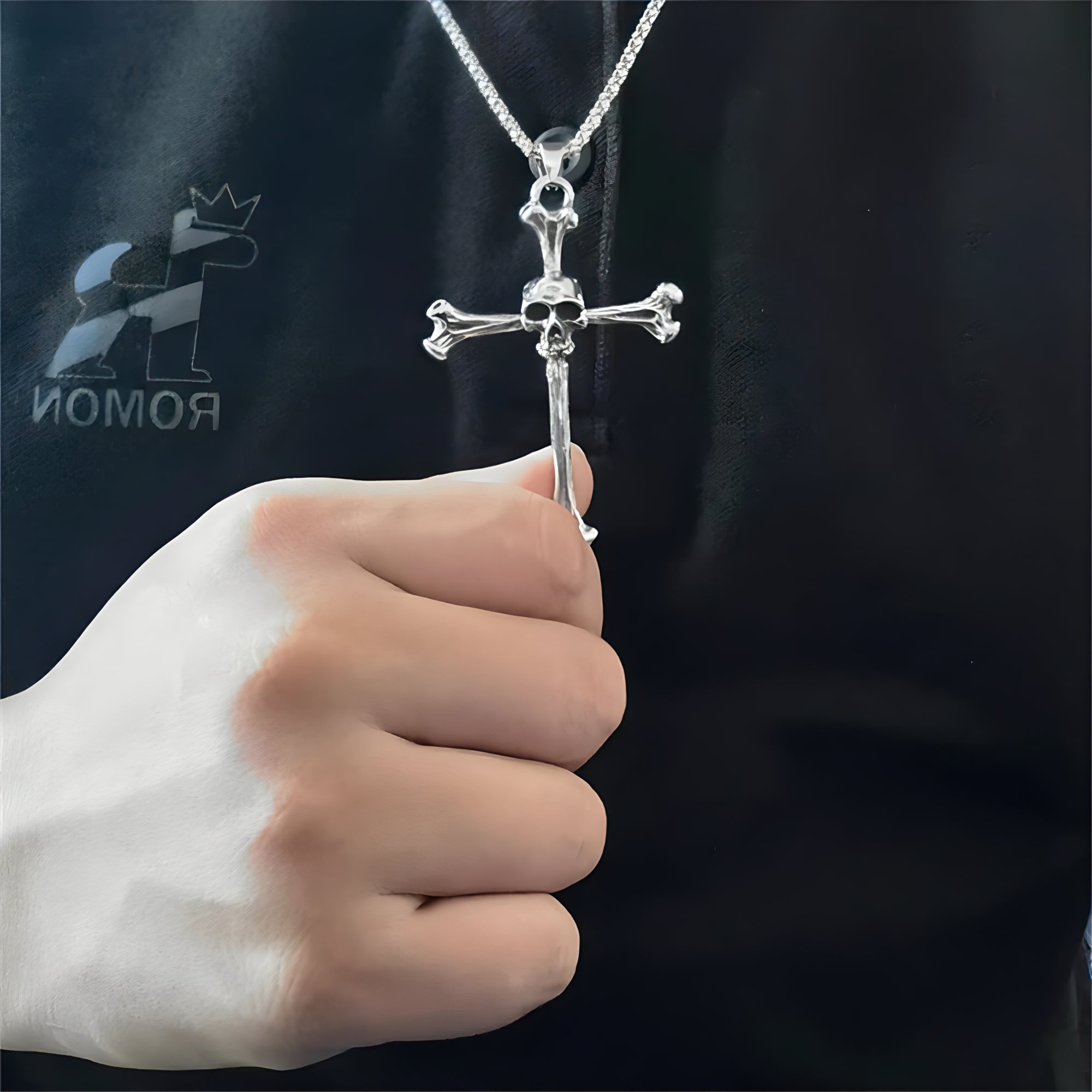 Bone Cross Necklace