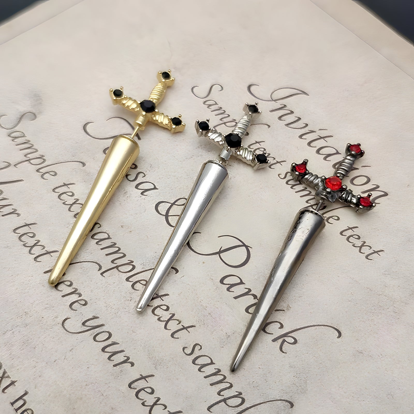 Shadow Dagger Earrings