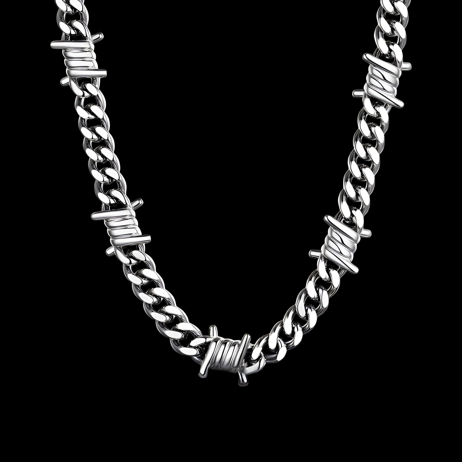 9mm Barb Wire Cuban Chain