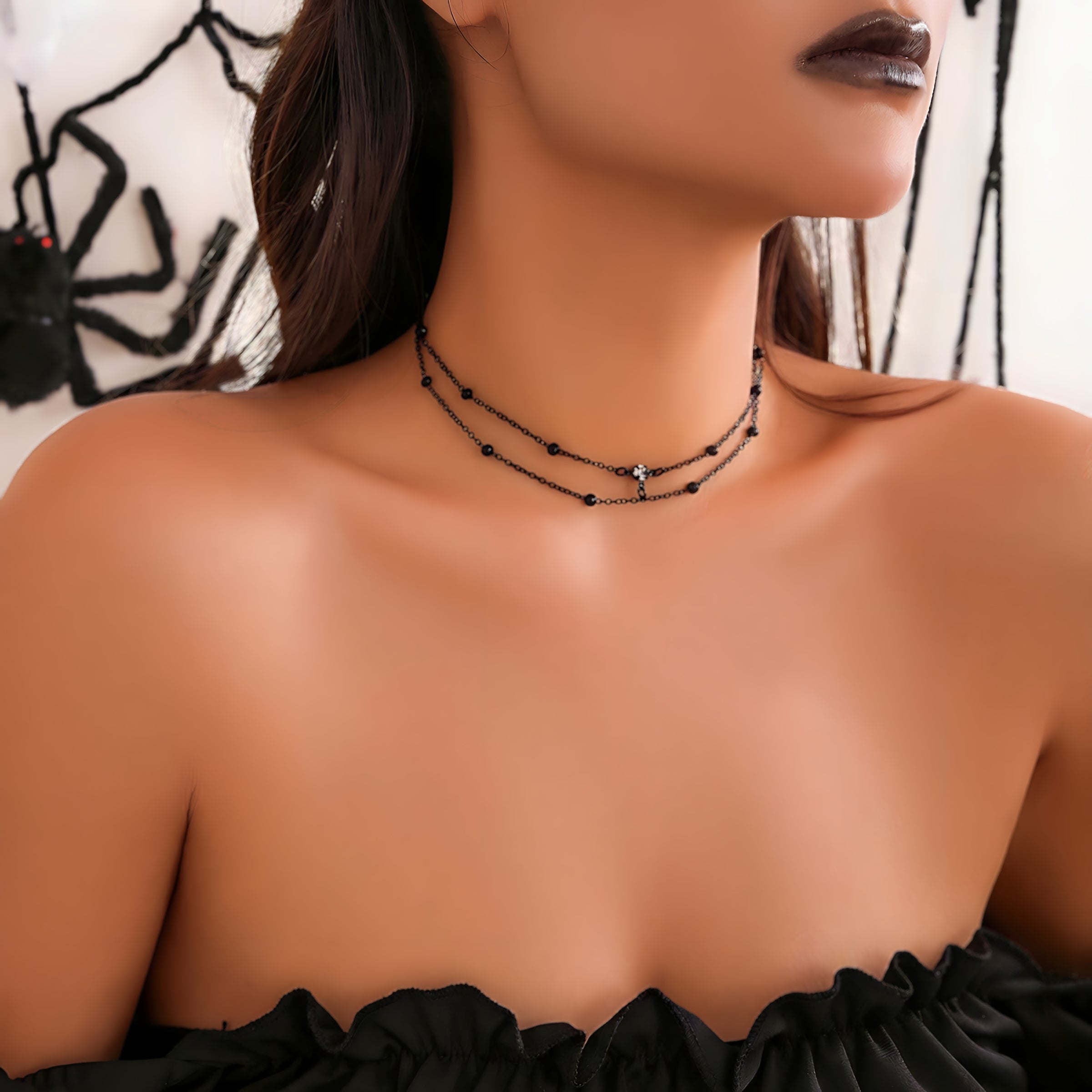 Shadow Bead Choker