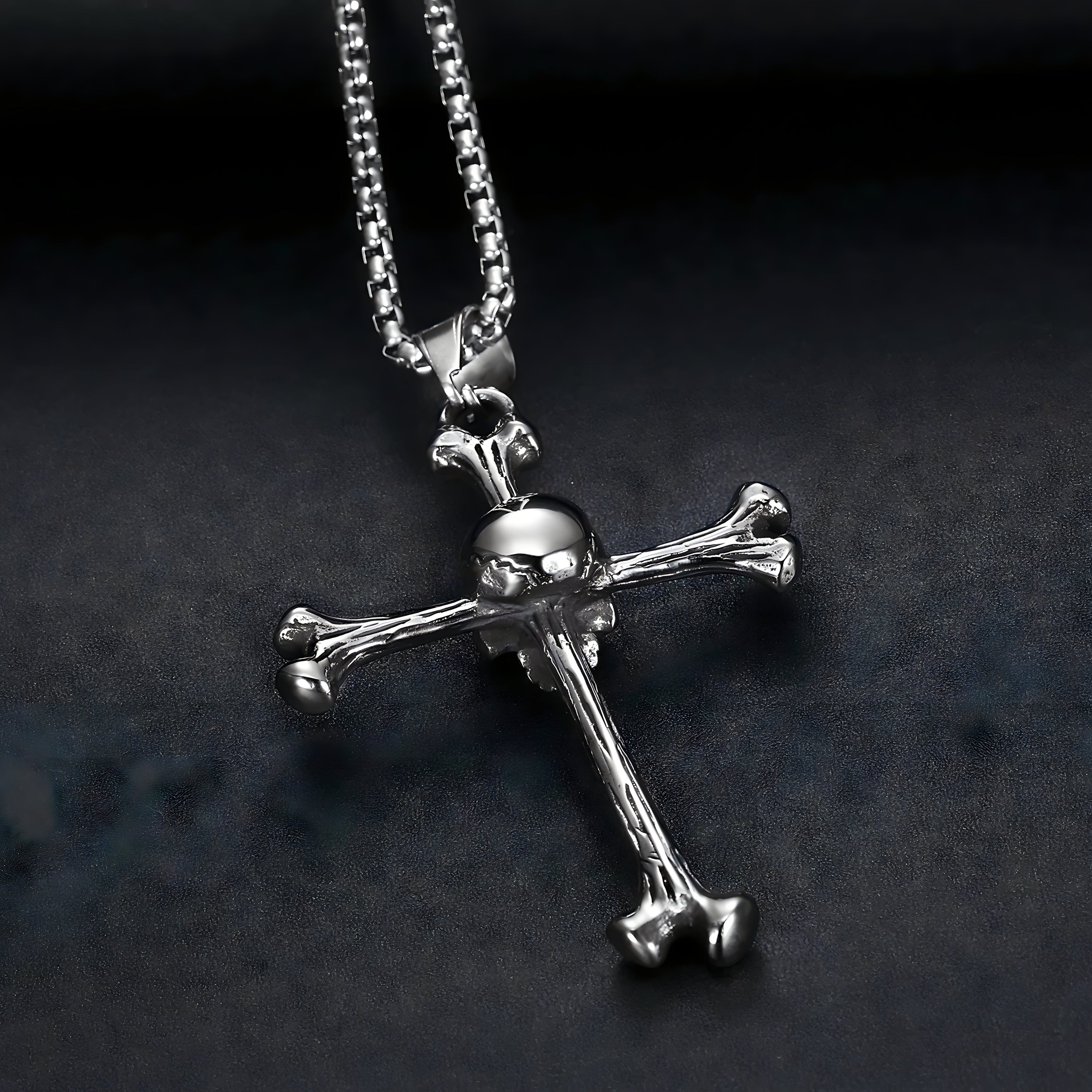 Bone Cross Necklace