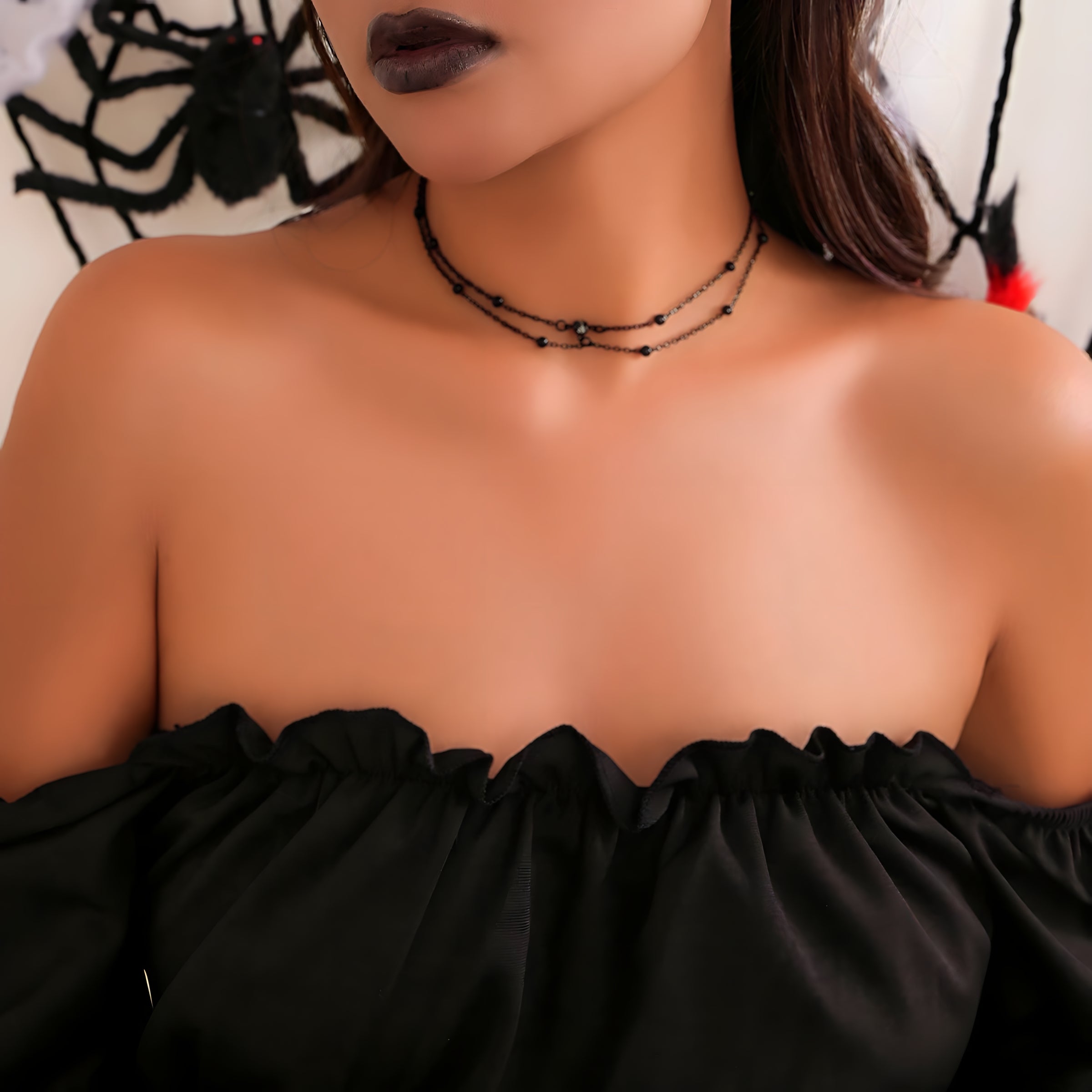 Shadow Bead Choker