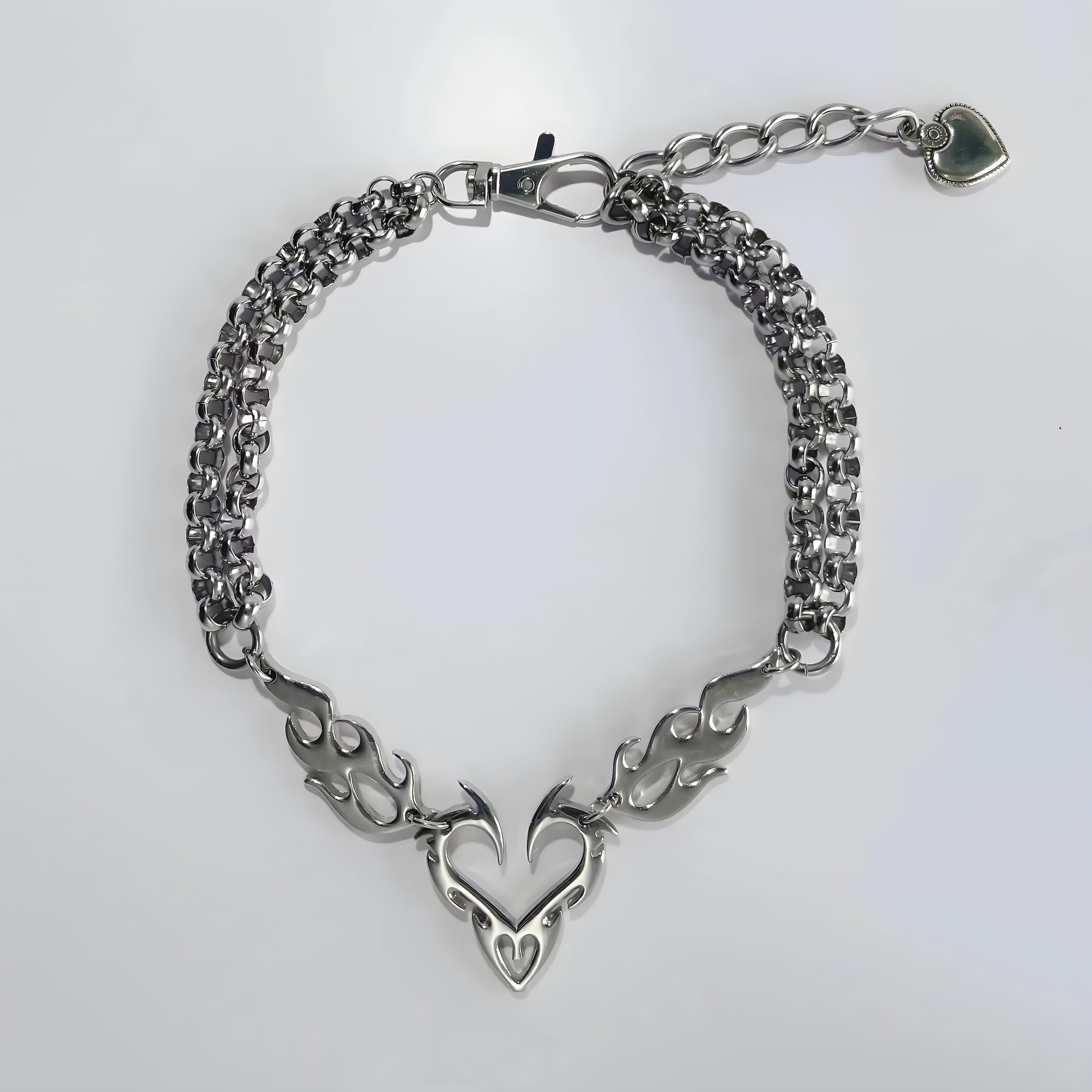 Flame Heart Choker