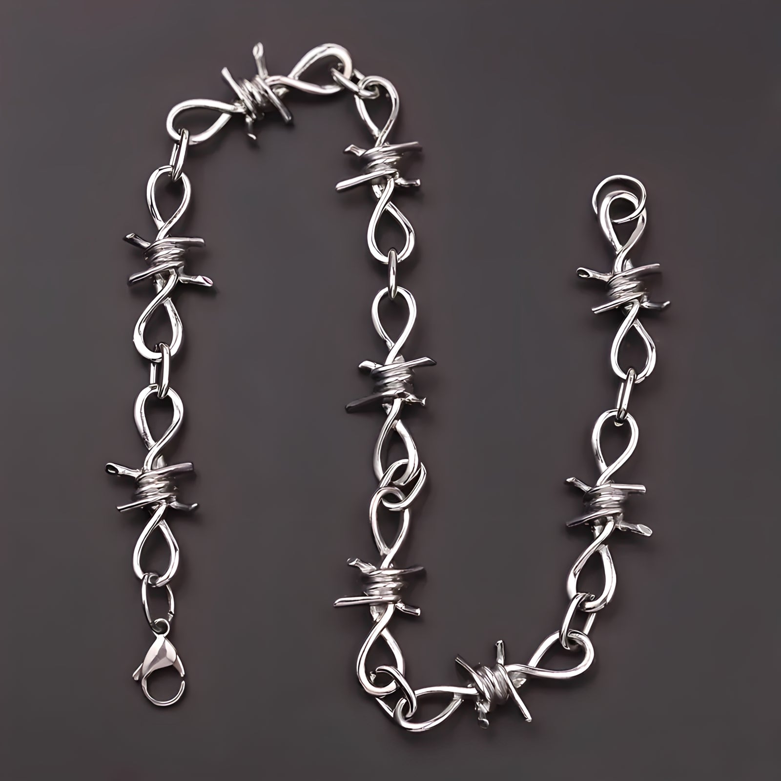 Twisted Barb Wire Necklace