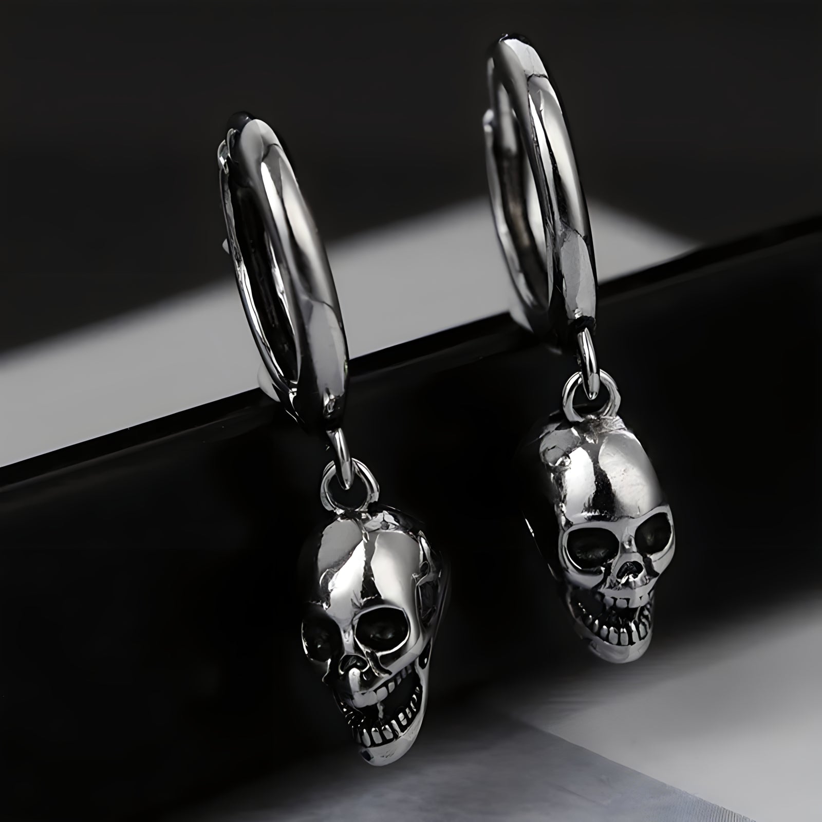 Death Hoop Earrings