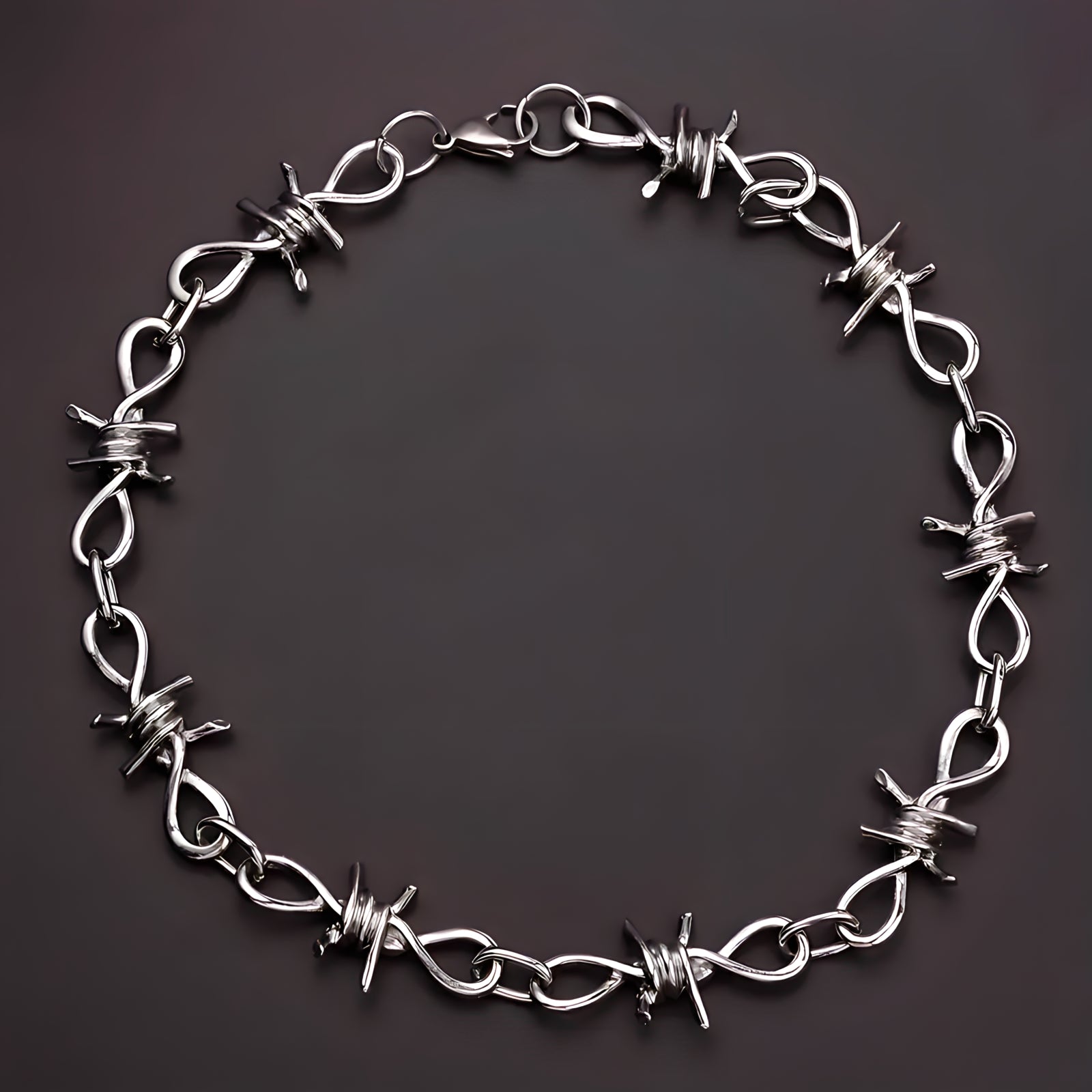 Twisted Barb Wire Necklace