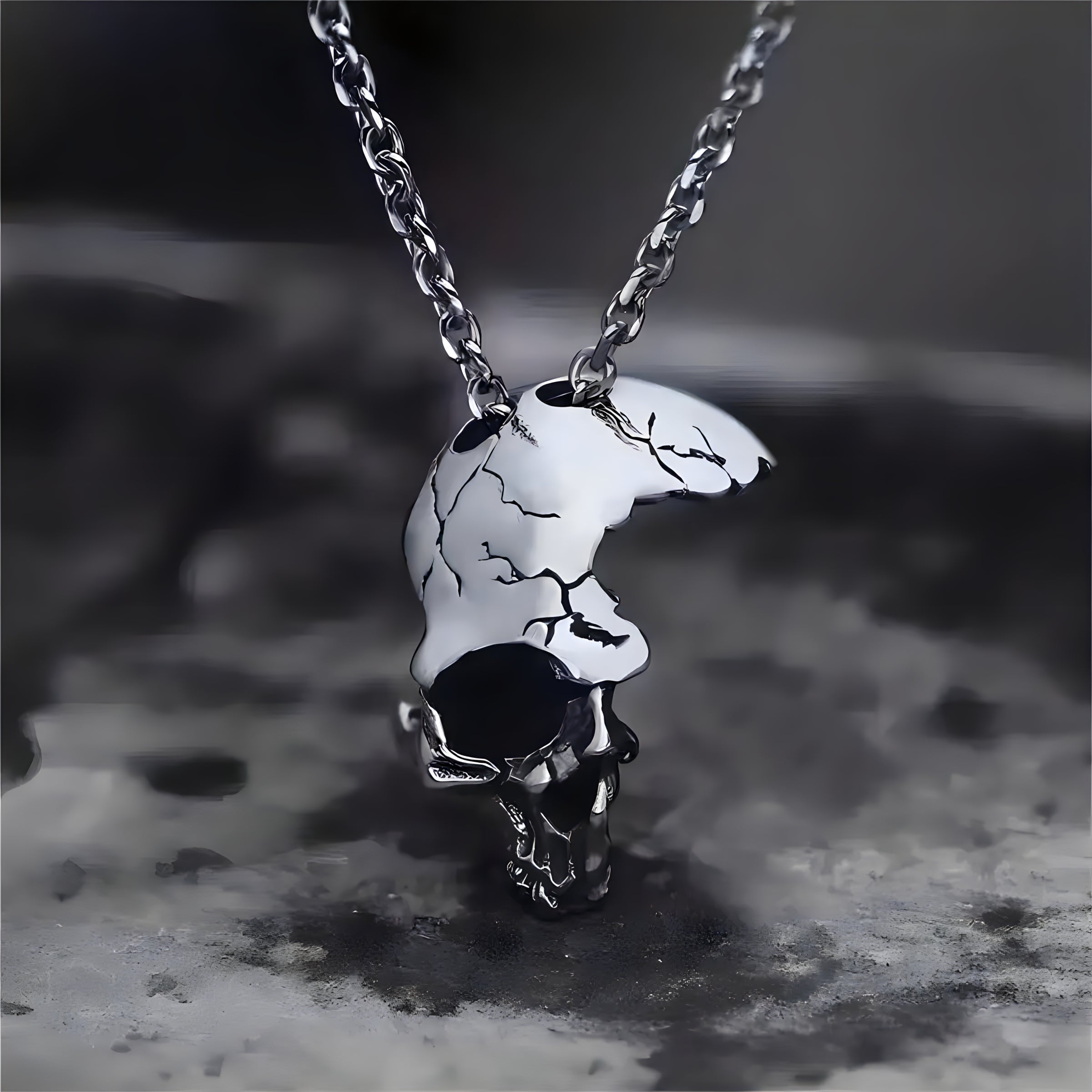 Shattered Skull Necklace