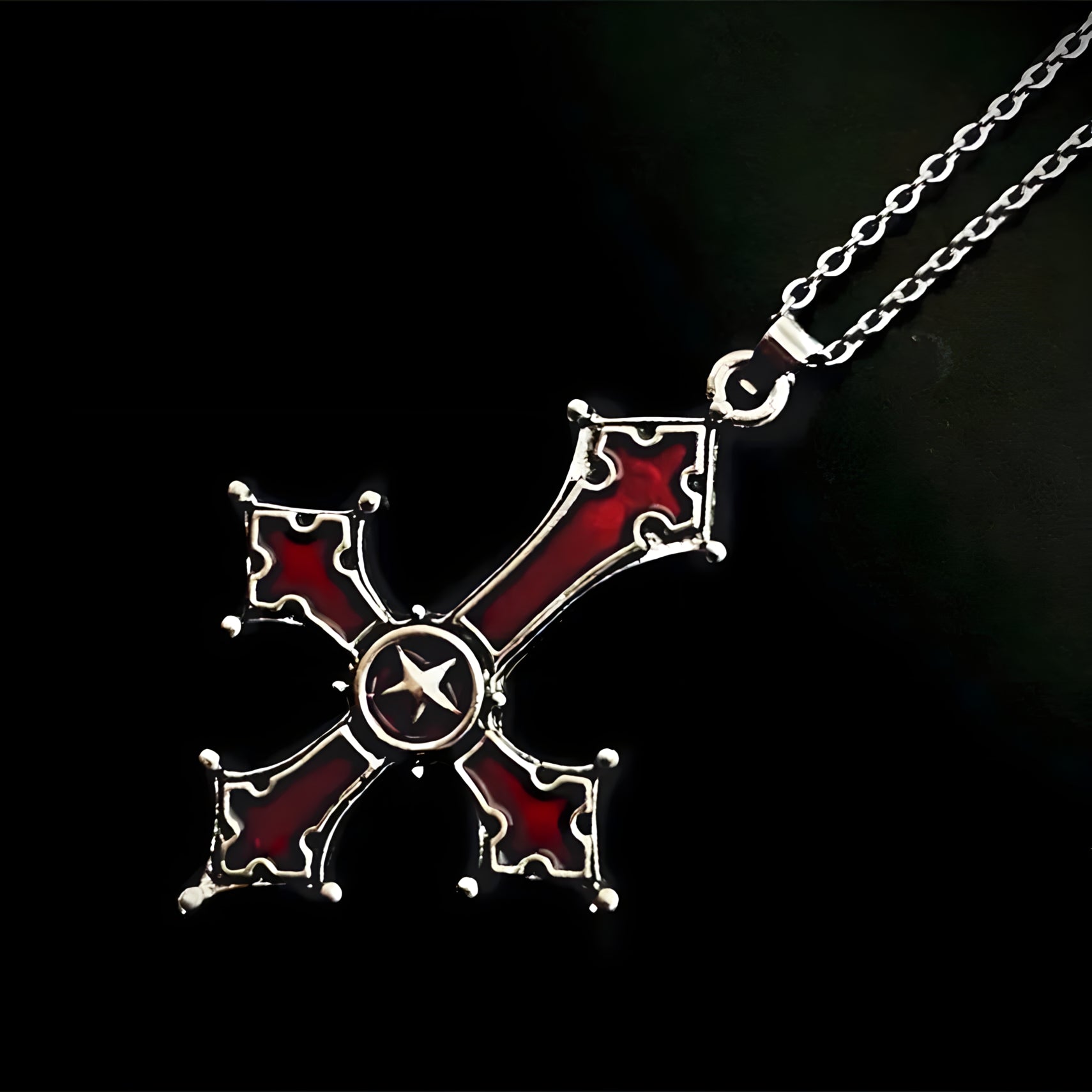 Inverted Cross Necklace