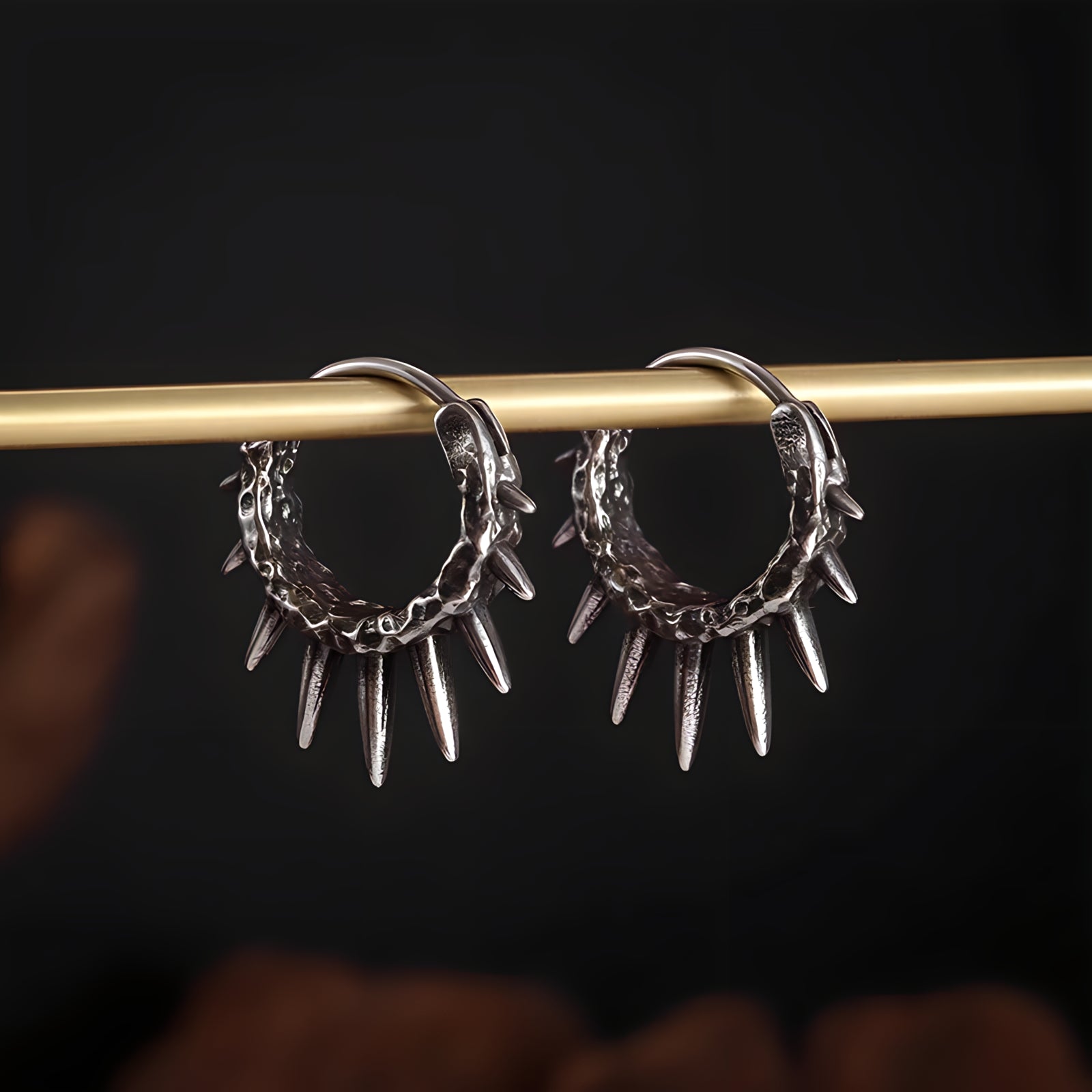 Spike Hoop Earrings