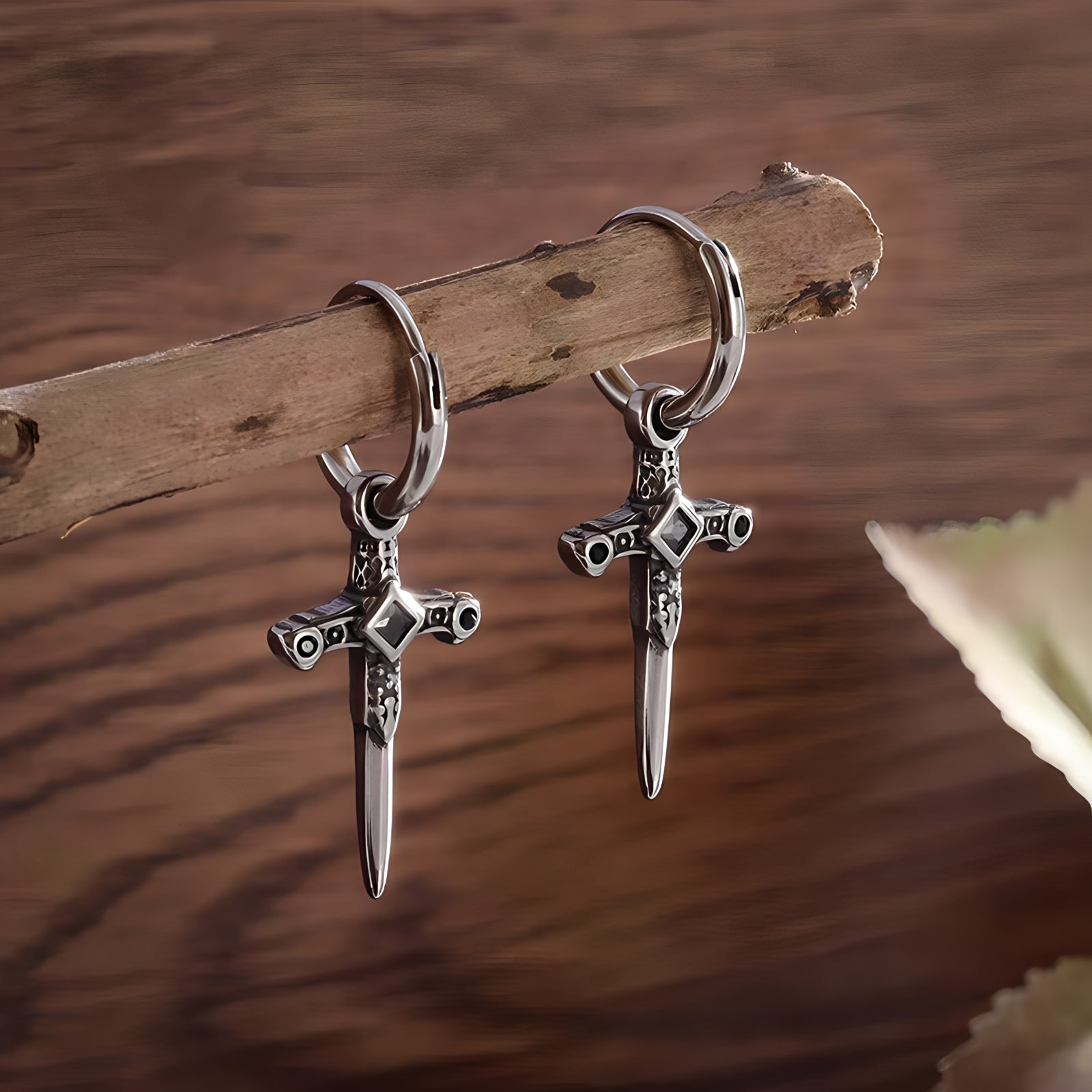 Dagger Hoop Earrings