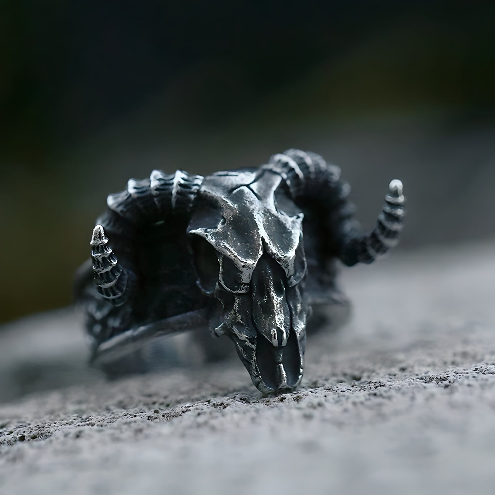 Ram Skull Ring