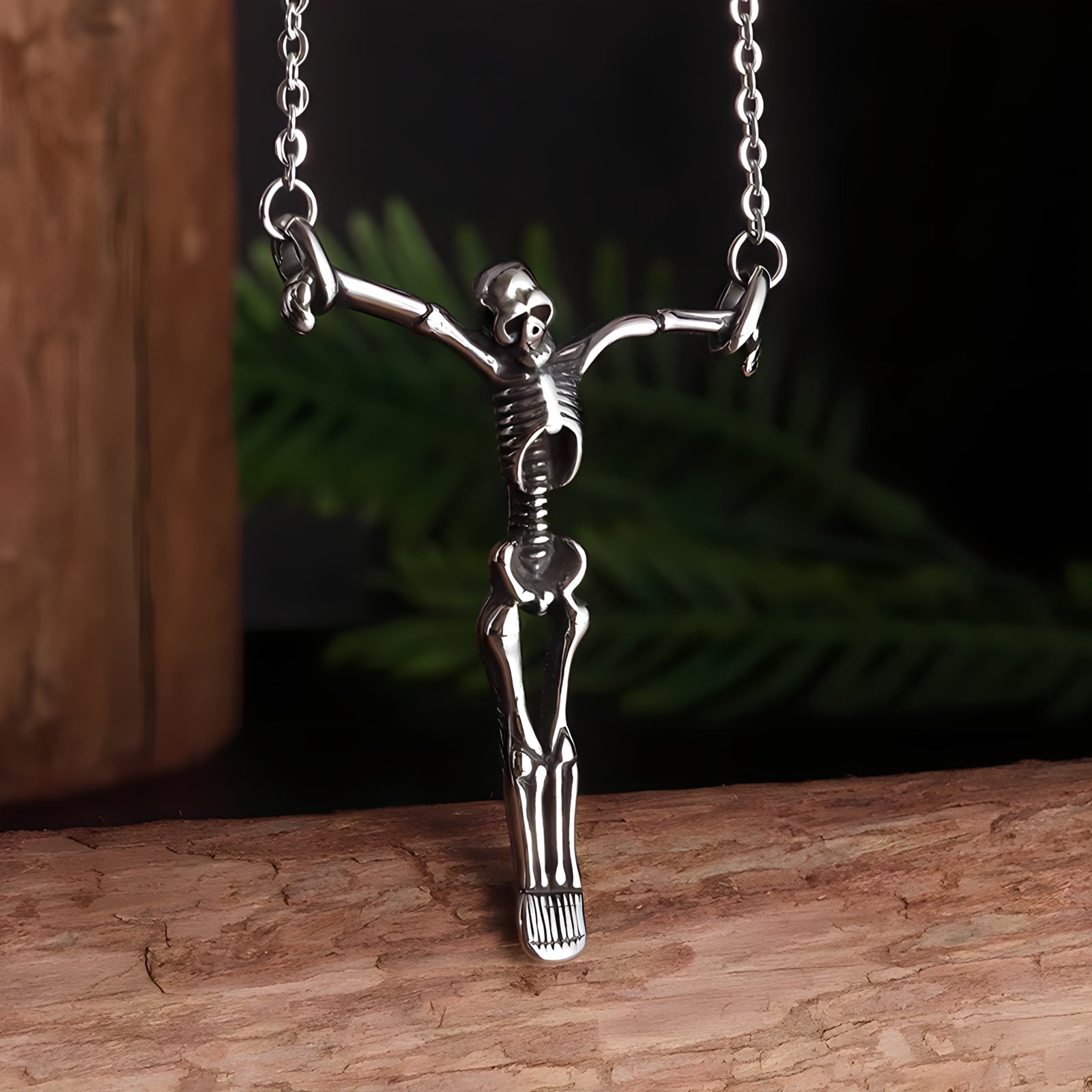 Hanging Skeleton Necklace