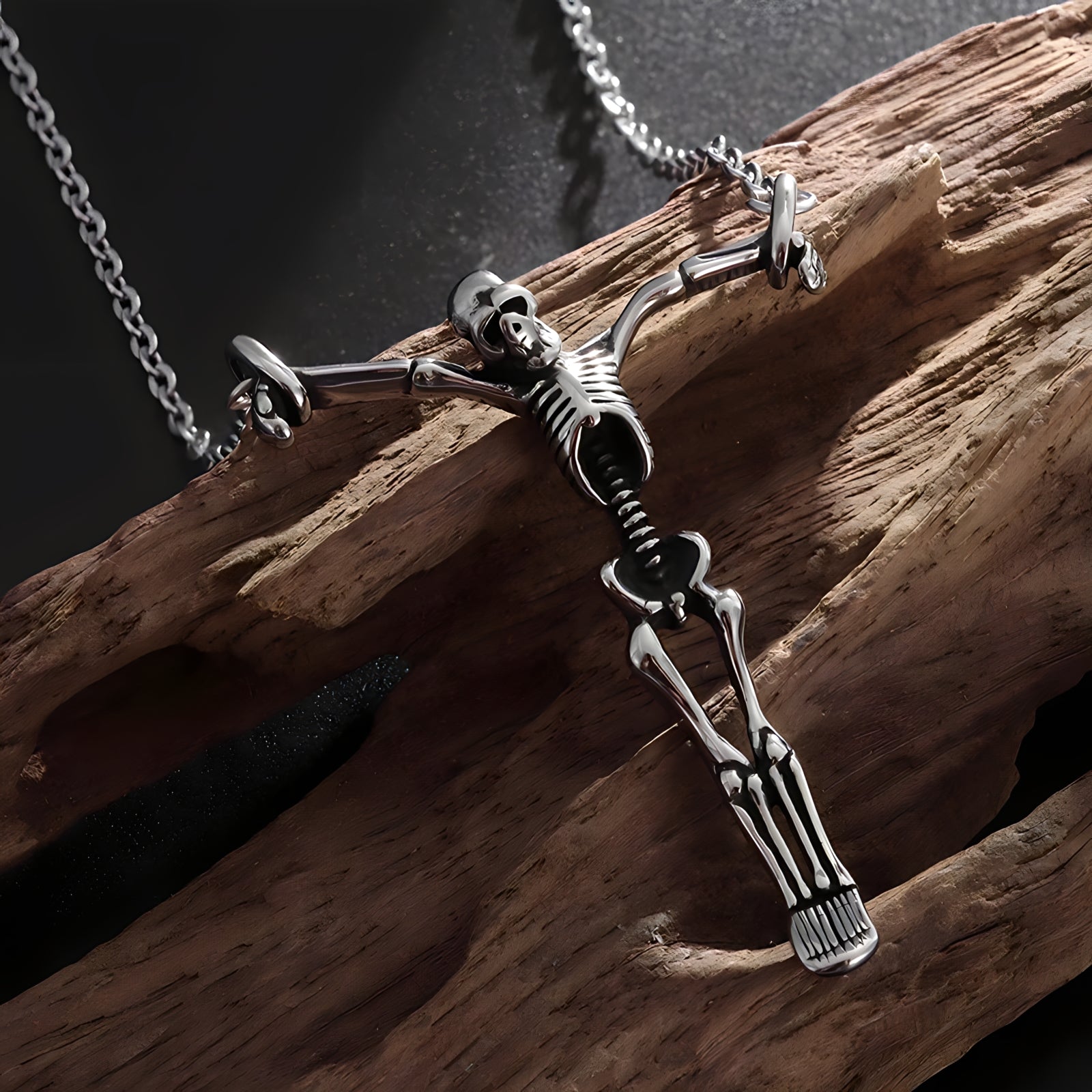 Hanging Skeleton Necklace