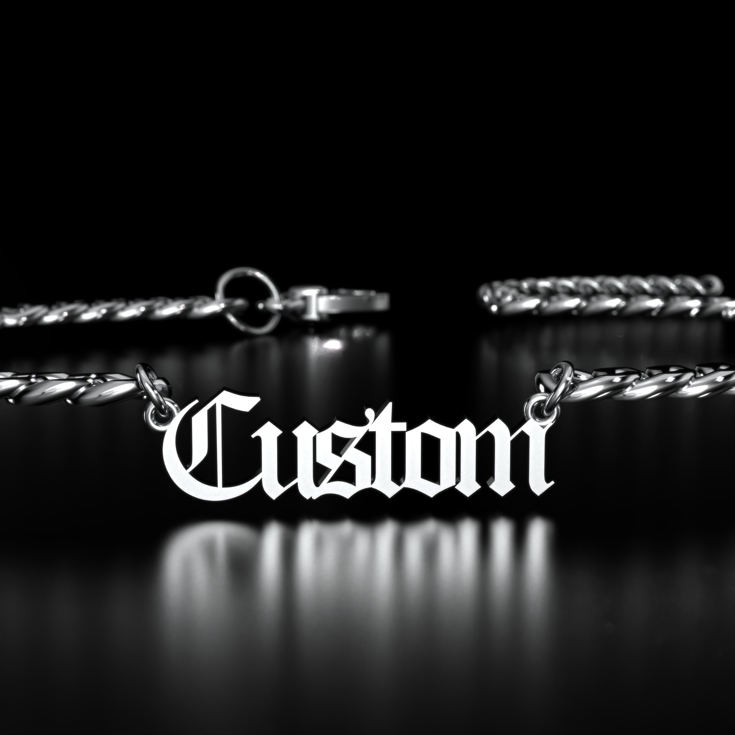 Barb Wire Cuban Personalized Chain