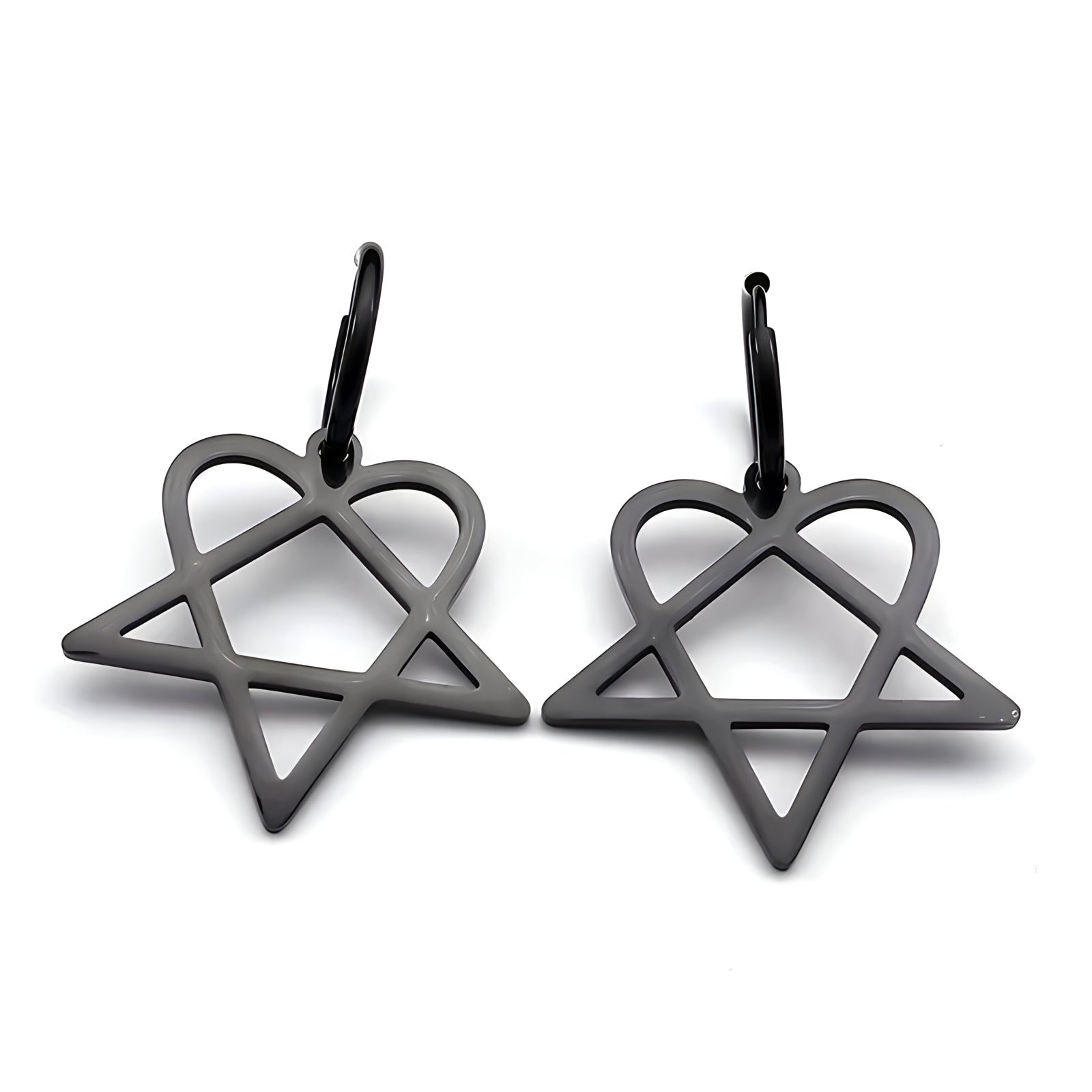 Heartagram Earrings