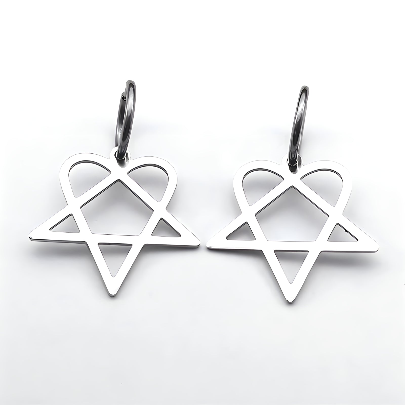 Heartagram Earrings